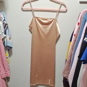Sleek Satin Slip Dress